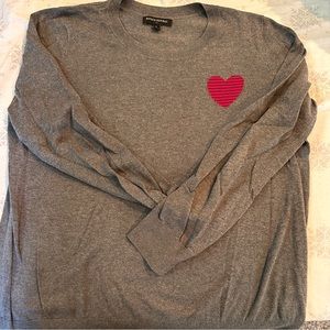 Grey Banana Republic sweater with heart Size L